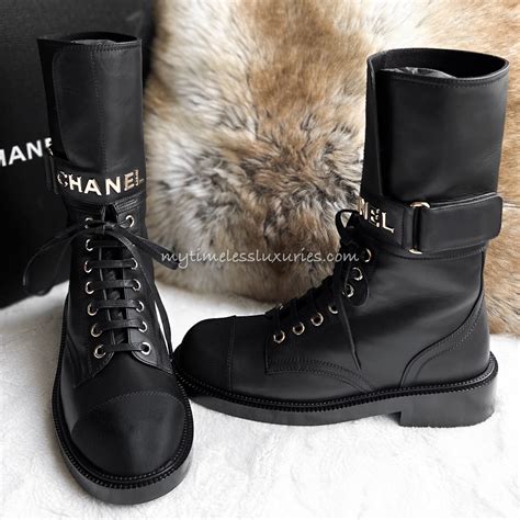 chanel wool boots|chanel combat boots 2023.